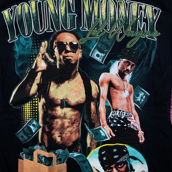 Lil Wayne Young Money Got Money Themed T-Shirt Small - Picture 2 of 4